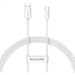 Кабель Baseus Superior Series SUPERVOOC Fast Charging Data Cable USB to Type-C 65W 1 м Білий