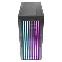 Корпус AZZA GUARDIAN GLASS, Black, без БЖ, Mid Tower, для E-ATX / ATX / Micro ATX / Mini ITX, Type-C / 2xUSB 3.0, макс. CPU - 170 мм / VGA - 400 мм, 1x120 мм ARGB, бічна панель із загартованого скла (CSAZ-520BG) - мініатюра 3