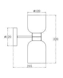 Бра, настінний світильник Edlin PL321155W-2 Aurora E27 2x12W IP20 латунний - мініатюра 3
