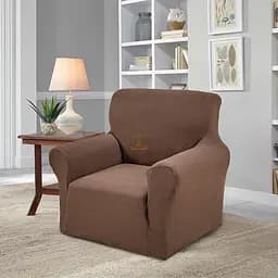 Чехол Love You Corn Fleece на кресло коричневый (82182)