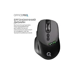 Мишка OfficePro M520B Wireless/Bluetooth Black (M520B) - мініатюра 6