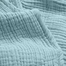 Комплект постільної білизни Cosas Aquamarine Євро муслін аквамарин (Muslin_37LightBlue_El-37LightBlue_200) - мініатюра 12
