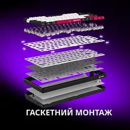 Клавіатура Lorgar KBP7075W Wireless Pro 75% Exploded White EN/UA (LRG-KBP7075W-WH-US) - мініатюра 15