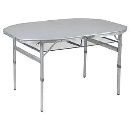 Складний стіл Bo-Camp Premium Oval 120x80 cm Grey (1404420), Сірий