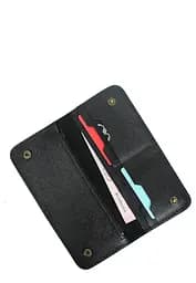 Кожаный портмоне Mark 2 черный Сафьяно