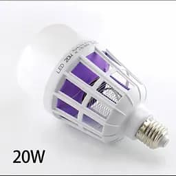 Світлодіодна лампа від комарів лампочка пастка комарів з електрошоком 220V світлодіодна - мініатюра 2