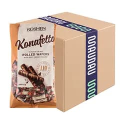 Вафельні глазуровані трубочки Roshen Konafetto Blanc 1 кг