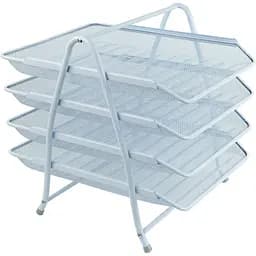 Лоток для документів Axent 4 в 1 білий 30x35x33 см (2129-21-A)