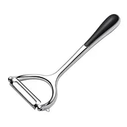 Ніж економка овочечистка для тонкого чищення овочів та фруктів з ультрагострим лезом та ергономічною ручкою, Kitchen Master Сріблястий 87300