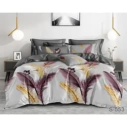 Комплект постільної білизни TAG Tekstil з компаньйоном Євро 000267513 (S553)