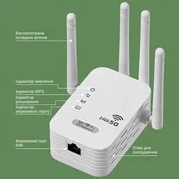 Ретранслятор-маршрутизатор XON ReLink X1200R4 1200Мбіт/с 5/2.4 ГГц Білий (CNRWSW021412W 4197) - мініатюра 4
