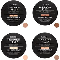 Компактна тональна основа Gosh Foundation Plus+ Creamy Compact відтінок 002 (Ivory) 9 г - мініатюра 5
