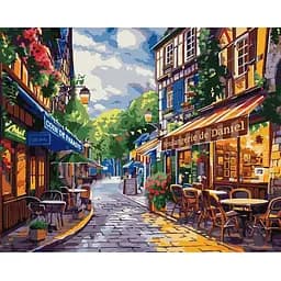 Картина за номерами Ideyka Вуличка у Франції 40x50 см (KHO3651)