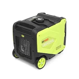 Генератор інверторний БЕНЗИНОВИЙ GENPOWER GBG 60IES 4.8kW (6kVA), однофазний, 230V, 50Hz, DC12V. об'єм 15.0л. витрата 0,374Lt/kWt.стартер (без АКБ), 465*445*505mm. 30кг. - мініатюра 5