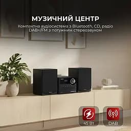 Музичний центр Sharp XL-B517D(BK) Black - мініатюра 3