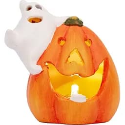 Статуетка Yes! Fun Halloween Pumpkin and ghost LED 8 см (974190)