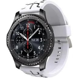 Силиконовый ремешок Primo Splint для часов Samsung Gear S3 Classic SM-R770/Frontier RM-760 White Black