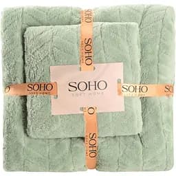 Набір рушників Soho Green 2 шт. (35*75+70*140см, мікроф. Green)