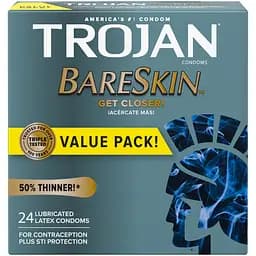 Упаковка 24 шт. Trojan BareSkin