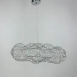 Дизайнерська декоративна срібна люстра-хмаринка LED CLOUD | Арт. MJ 83 CH | Line F - мініатюра 11