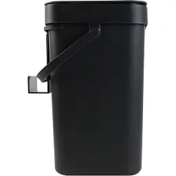 Відро для сміття MBM My Home з кришкою 5 л антрацит (BIN-11 5L ANTHRACITE) - мініатюра 2