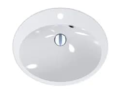 Умивальник Miraggio DEVON (0000648) Miramarble, Глянцевий, Врізний, Білий - мініатюра 4