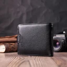 Чоловічий шкіряний портмоне ST Leather 12,2х10,3х2 см acs0028312 - мініатюра 8