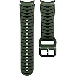 Ремешок для Samsung Galaxy Watch 4 44mm - зелено-черный ширина крепления 20мм силикон Watchbands Scales (W18-2WB10281117)