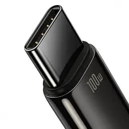 Кабель Baseus Tungsten Gold Fast Charging Data Cable USB to Type-C 100W 1m Black (CAWJ000001) - мініатюра 4