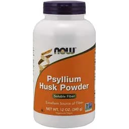 Натуральная добавка NOW Psyllium Husks Powder, 340 грамм