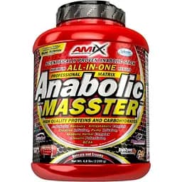 Высокобелковый гейнер Amix Anabolic Masster клубника 2.2 кг