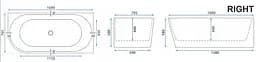 Ванна акрилова кутова Rea Sydney Bellanto 170x80 R white REA-W6900, Білий - мініатюра 5