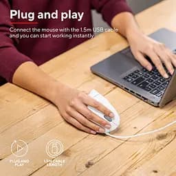 Комп'ютерна миша Trust Verto Ergonomic USB-A білий teh0013975 - мініатюра 8