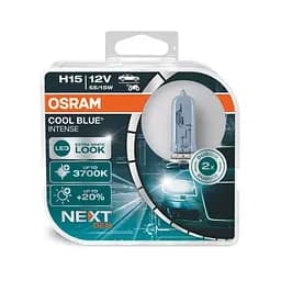Комплект галогенових ламп Osram H15 55/15W 12V PGJ23T-1 Cool Blue Intense Next Gen +100% 2шт/комп (64176CBN-HCB)