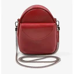 Кожаная женская мини-сумка Kroha красная