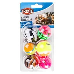 Іграшка для котів Trixie М'яч з брязкальцем 4 см 6 шт. в асортименті (4523) - мініатюра 2