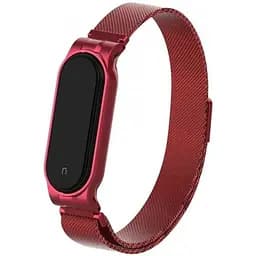 Ремінець Міланська Петля Mi Band 7 Червоний (07)