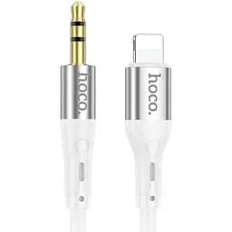 Кабель AUX Hoco UPA22 Silicone 3.5 мм на Lightning 1 м с алюминиевыми коннекторами