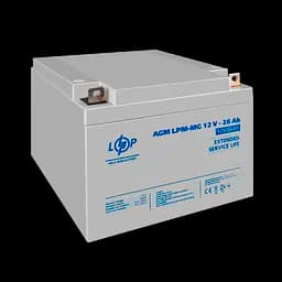 Акумулятор мультигелевий LPM-MG 12V - 26 Ah - мініатюра 3