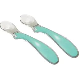 Набір силіконових ложечок Nuvita Easy Eating 2 шт. зелений NV8480COOLGREEN