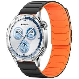 Ремінець Dual-color Magnetic для Smart Watch 22mm Black / Orange