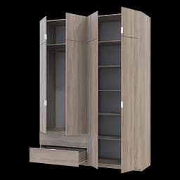 Розпашна Шафа для одягу Doros Лукас Дуб Сонома 180х50х240 (80737731) - мініатюра 2