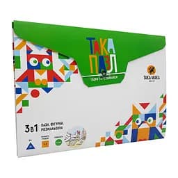Детские Пазлы 3 в 1 Зеленая, курочка Такая Мака 960209 20 элементов