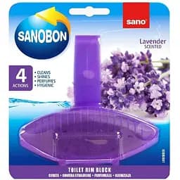 Туалетний блок для миття унітазу Sano Лаванда, 55 г