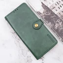 Шкіряний чохол-книжка GETMAN Gallant (PU) для Xiaomi Redmi Note 14 4G (Europe version) Зелений - мініатюра 5