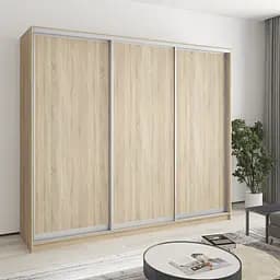 Шкаф-купе трехдверный MebelStar Комбо AL 3ДСП 240x45x210 см Дуб сонома (MBS-3164)