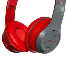 Навушники Bluetooth бездротові червоні з сірим Wireless Headphones P47 навушники накладні - мініатюра 4