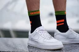 Шкарпетки водонепроникні Dexshell Running, p-p S, з помаранчевими смугами - мініатюра 23