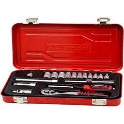 Набір торцевих головок Haisser з тріскачкою 1/4", 18 шт. (117779)