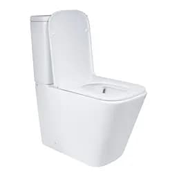 Унітаз підлоговий Qtap Tern Ultra Quiet безобідковий з сидінням Soft-Close QT17222175AUQ1W White, Білий - мініатюра 4